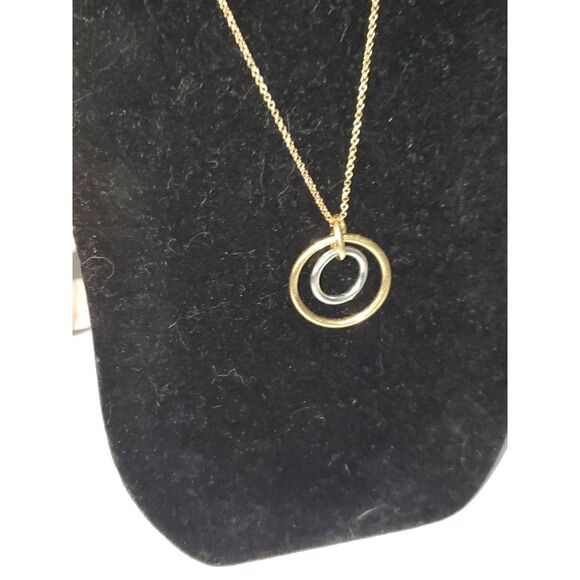 Ann Taylor Jewelry - Ann Taylor Necklace Two-Tone Minimalist Evening Sweater Classic Elegance